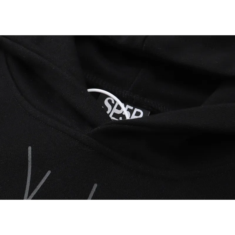 【FLASH SALE】Sp5der Young Thug Punk Hoodie Black