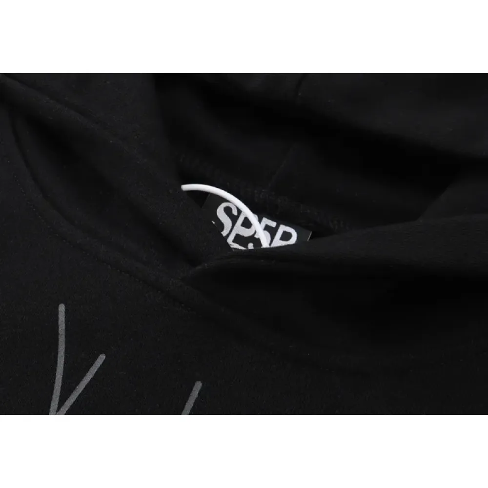 【FLASH SALE】Sp5der P*NK Hoodie Black