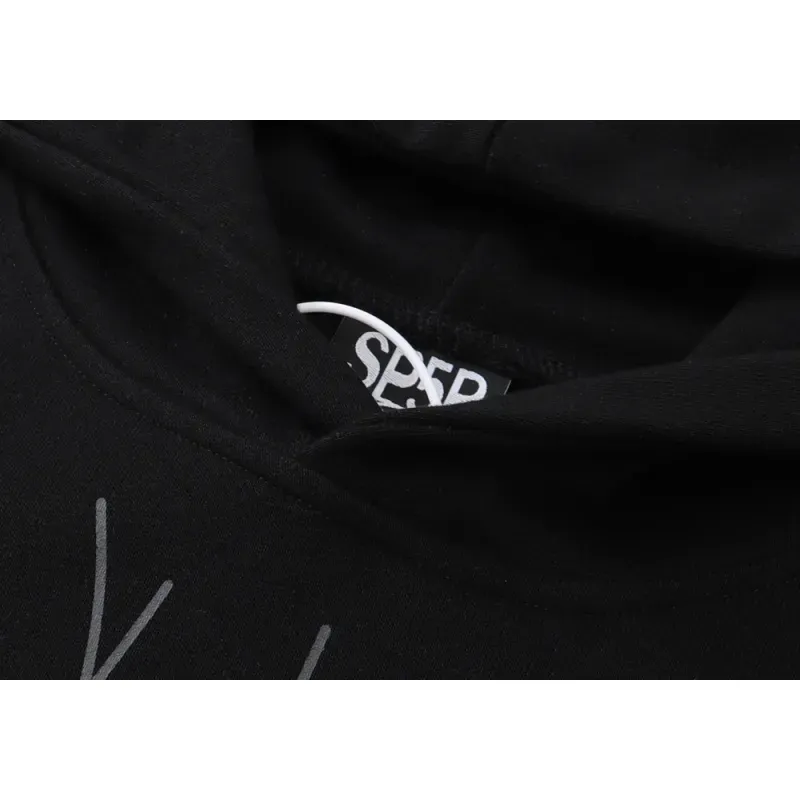 【FLASH SALE】Sp5der P*NK Hoodie Black