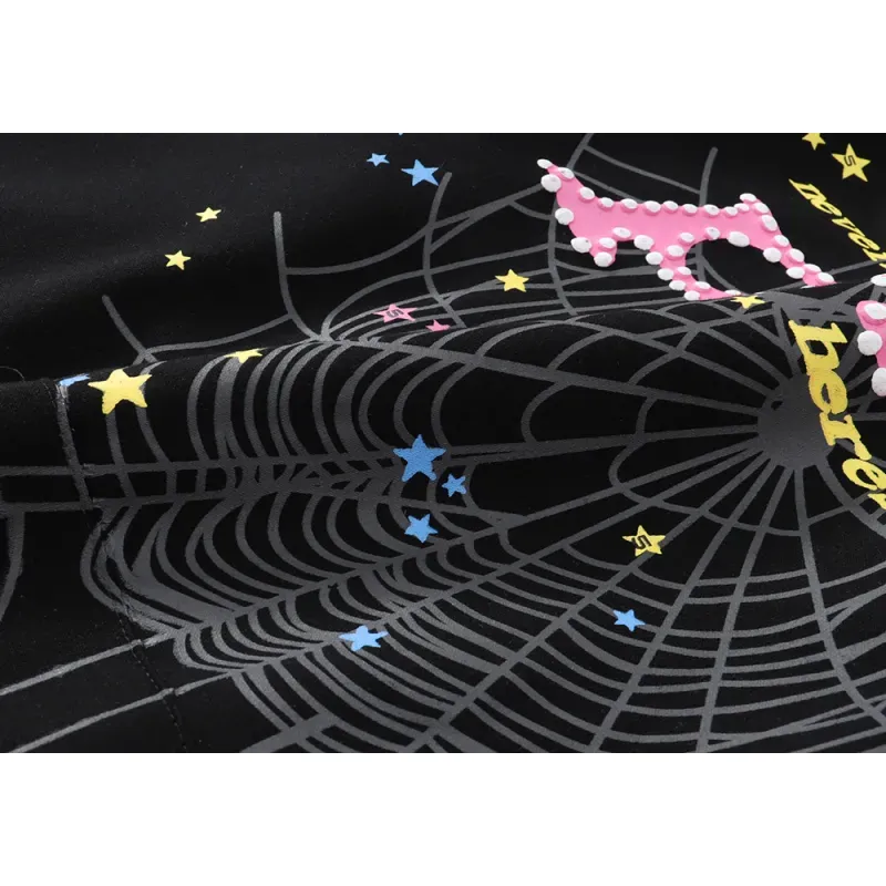 【FLASH SALE】Sp5der P*NK Hoodie Black