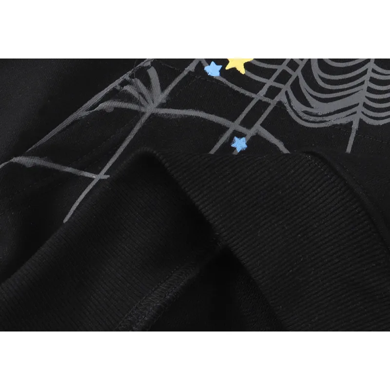 【FLASH SALE】Sp5der Young Thug Punk Hoodie Black