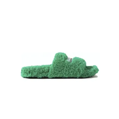 Balenciaga Furry Slide Green 654261W2DO13060 02
