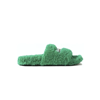 Balenciaga Furry Slide Green 654261W2DO13060 02