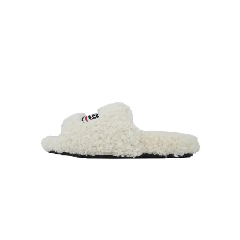 Balenciaga Furry Slide White Coke Label 654261W2DO19906