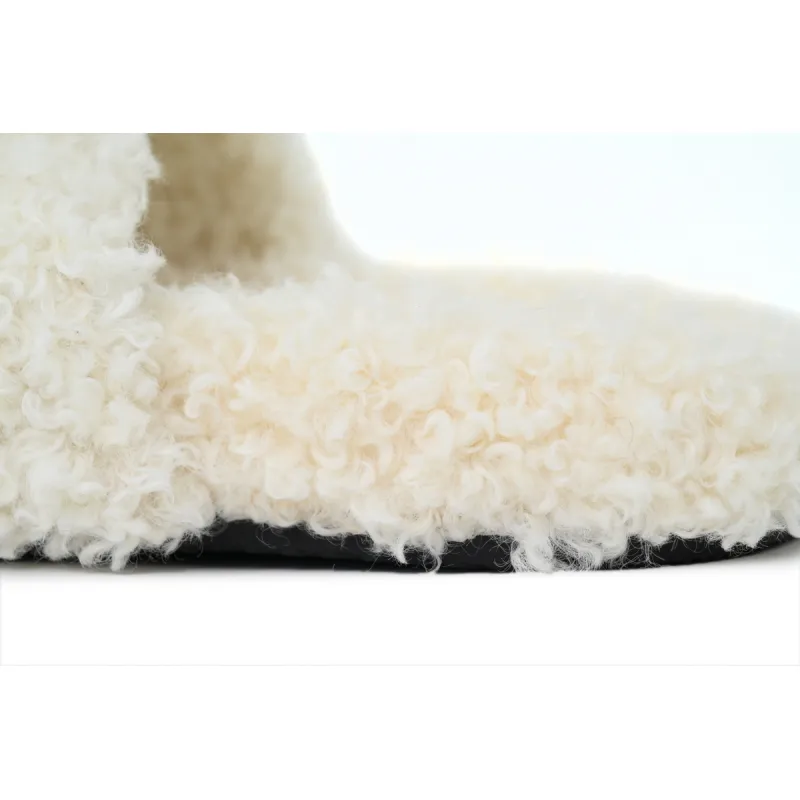 Balenciaga Furry Slide White Coke Label 654261W2DO19906