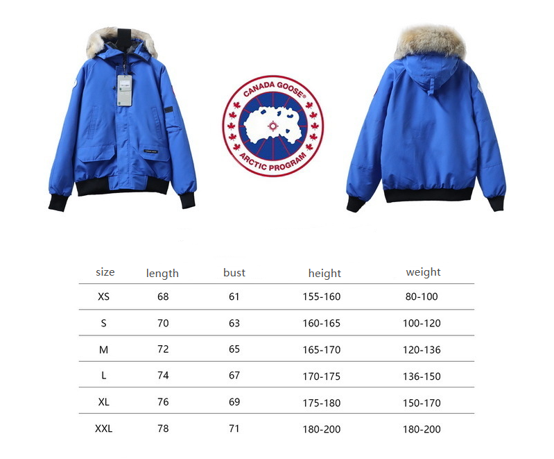 Canada Goose Chilliwack Bomber Jacket Short Down Jacket PBI Blue