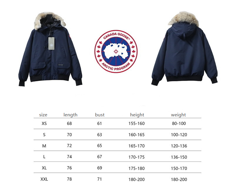 Canada Goose Chilliwack Bomber Jacket Short Down Jacket PBI Dark Blue