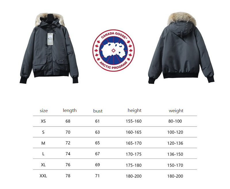 Canada Goose Chilliwack Bomber Jacket Short Down Jacket PBI Gray