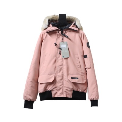 Canada Goose Chilliwack Bomber Jacket Short Down Jacket PBI Pink 01