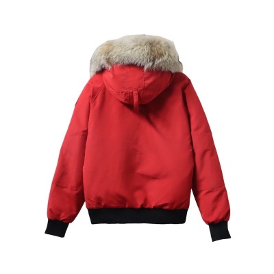 Canada Goose Chilliwack Bomber Jacket Short Down Jacket PBI Red 02