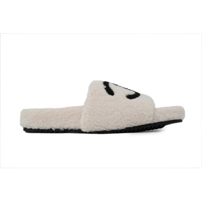 Chanel Wool Slippers White 02