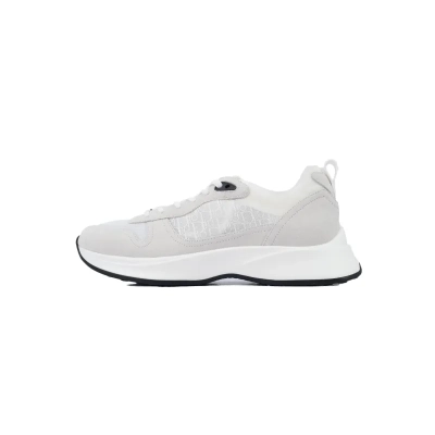 Dior B25 Runner White Oblique Suede 3SN259YTR_H069 01