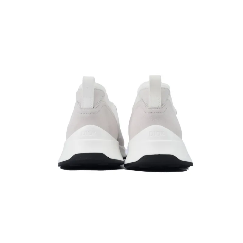Dior B25 Runner White Oblique Suede 3SN259YTR_H069