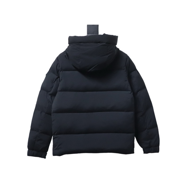 Moncler Black Madeira Hooded Short Down Jacket