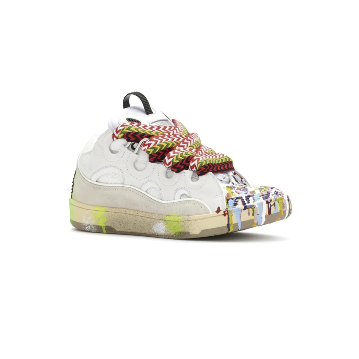 Lanvin Leather Curb x Gallery Dept Paint Drip Optical White