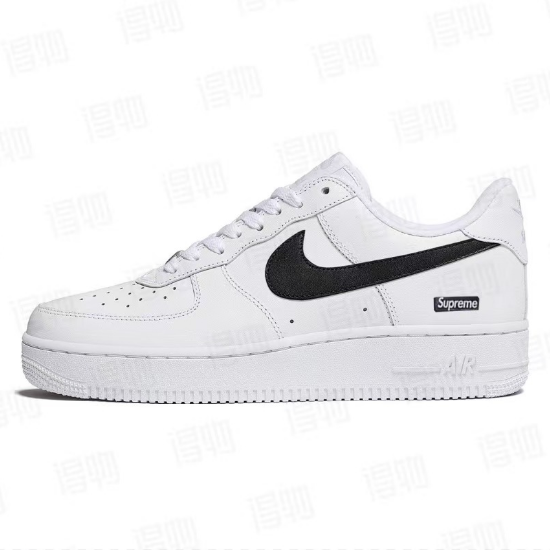Nike Supreme x Air Force 1 Low 'Box Logo - White Black CU9225-102