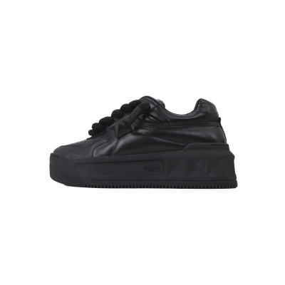 Valentino Garavani Low Top Chunky Sneakers Leather Black 01