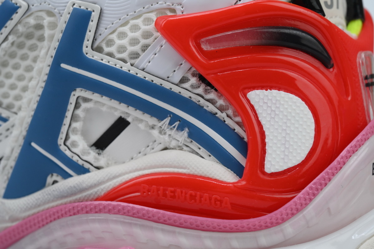 Balenciaga Runner White-Blue--Red 677402 W3RB6 9645