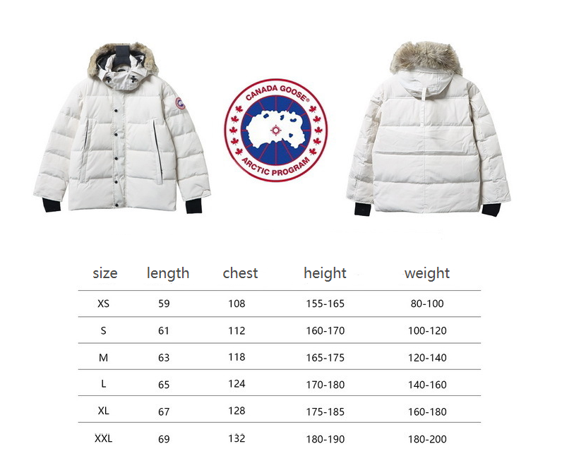 Canada Goose 388M Classic Parker 29 Down Jacket White