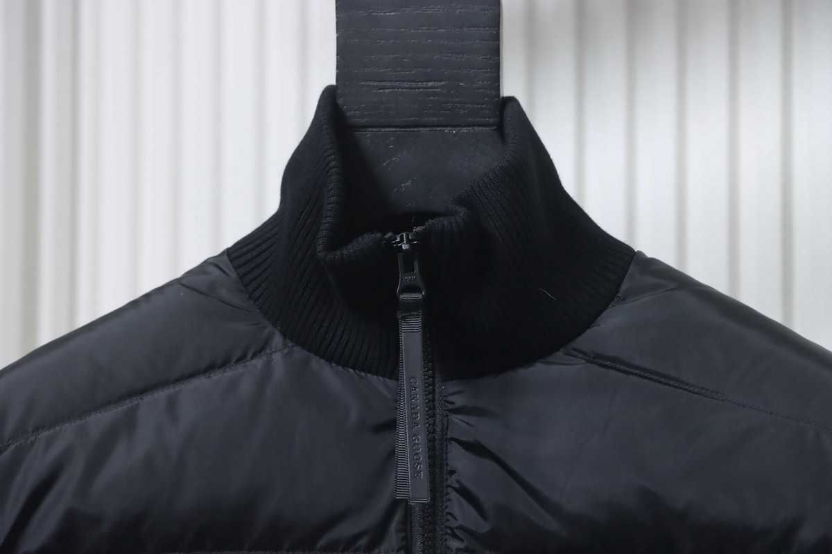 Canada Goose Hybridge Quilted Knit Jacket Black