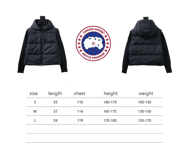Canada Goose HyBridge Wide Quilt Knit Hoody Black
