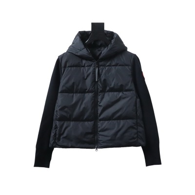 Canada Goose HyBridge Wide Quilt Knit Hoody Black 01