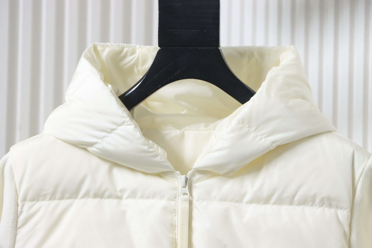 Canada Goose HyBridge Wide Quilt Knit Hoody White