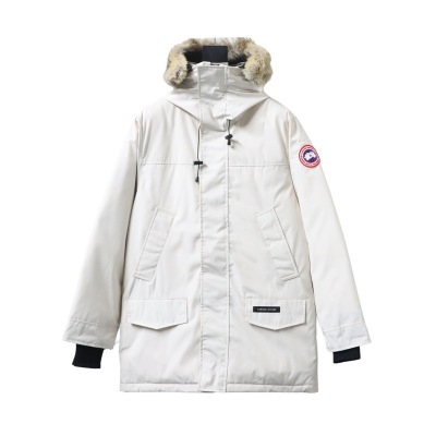 Canada Goose Langford Parka Mid-Length White 01