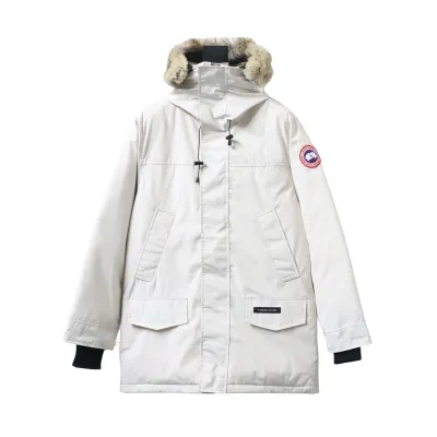 Canada Goose Langford Parka Mid-Length White 01