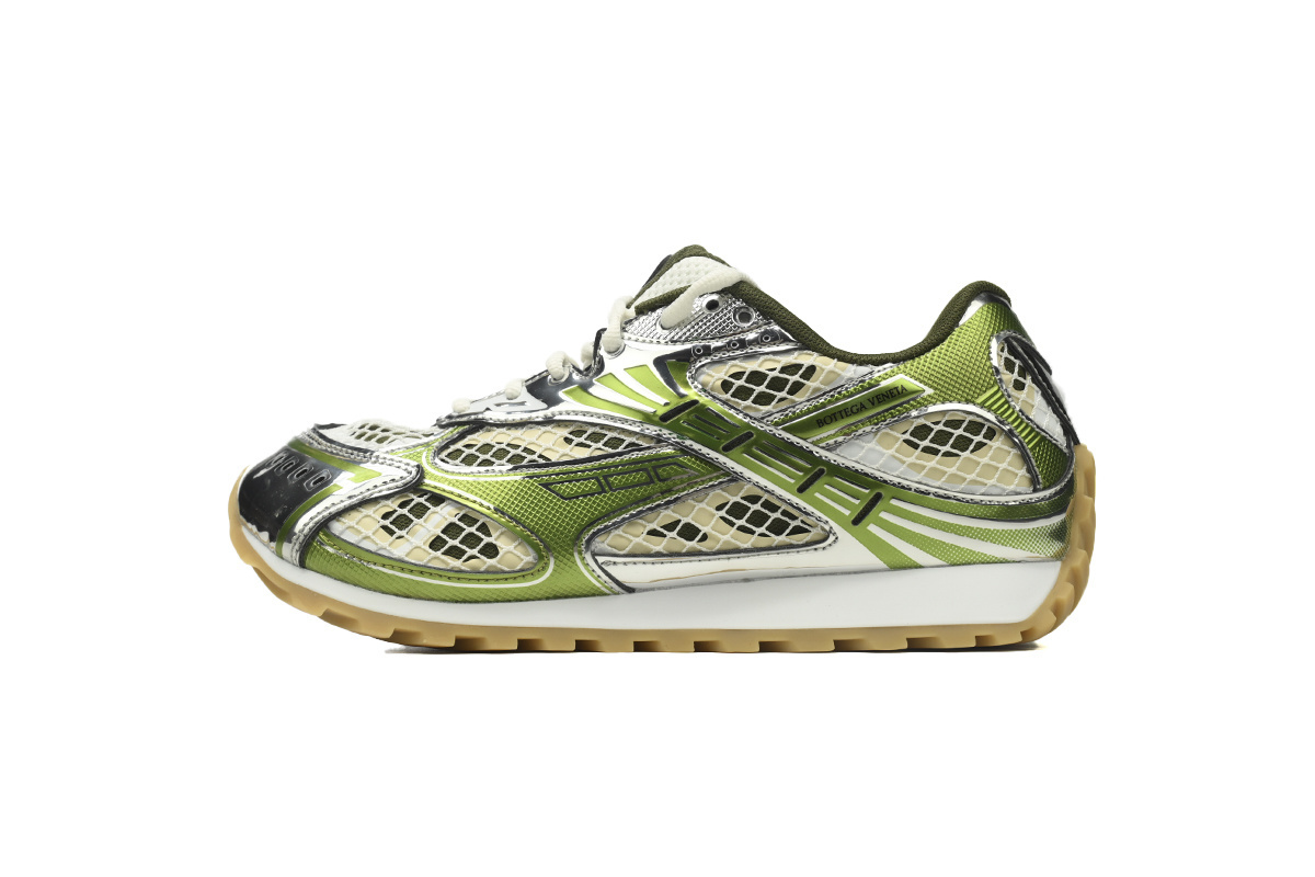 Bottega Veneta Orbit Silver Olive Green 755915V2X402848