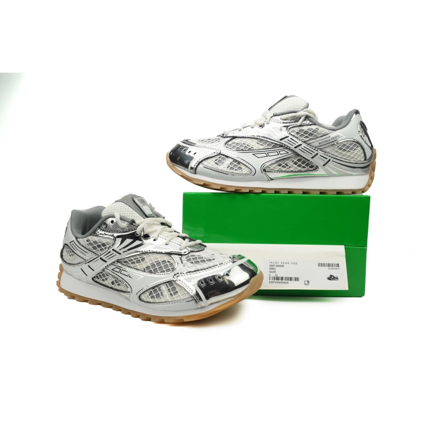 【FLASH SALE】Bottega Veneta Orbit Silver White 741357V2X401425