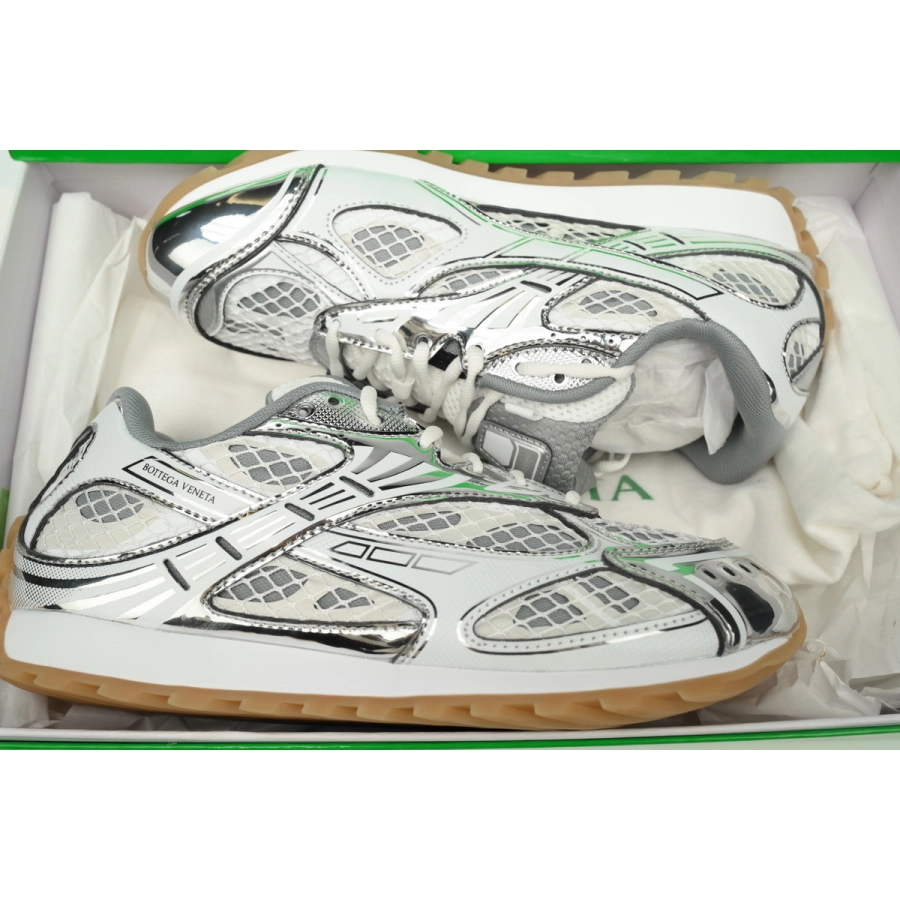 【FLASH SALE】Bottega Veneta Orbit Silver White 741357V2X401425