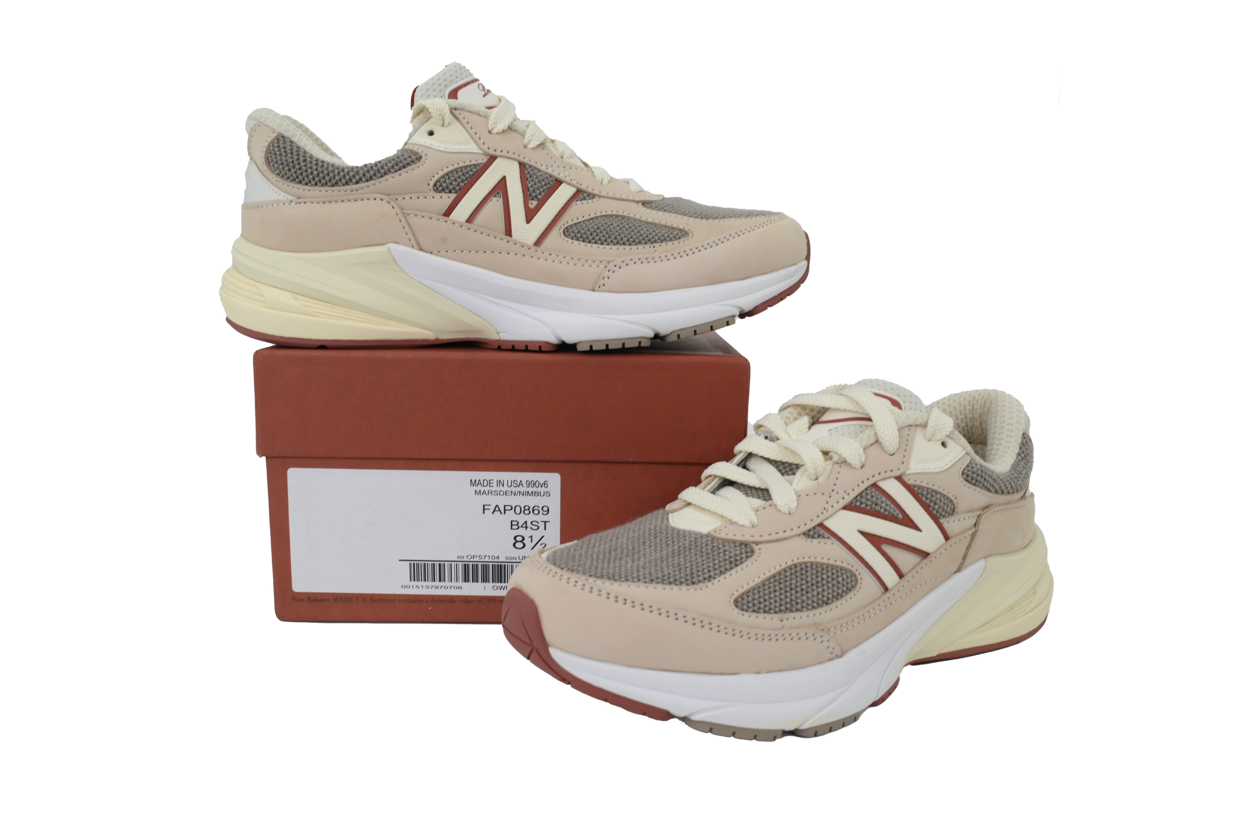 New Balance Loro Piana x 990v6 Made in USA Raw Cashew U990LO6