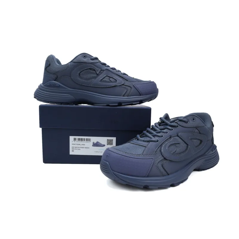Dior B30 x Stone Island Sneaker Dark Blue 3SN279ZAN_H557