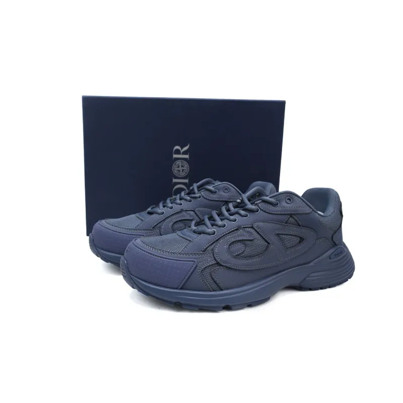 Dior B30 x Stone Island Sneaker Dark Blue 3SN279ZAN_H557