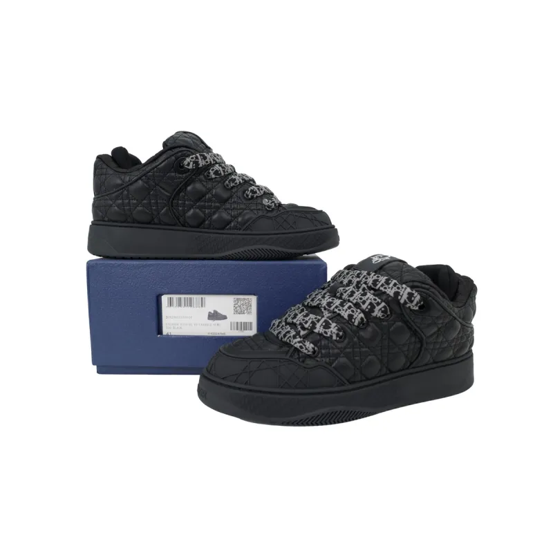 Dior B9S Skater Sneaker Black Quilted Cannage Calfskin