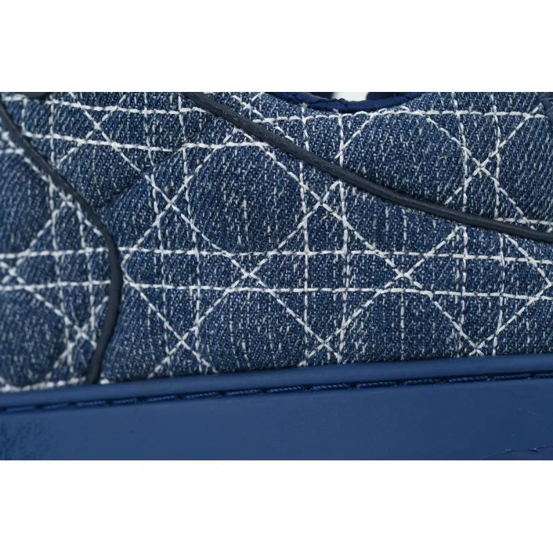 Dior B9S Skater Sneaker Blue Kumo Cannage Denim