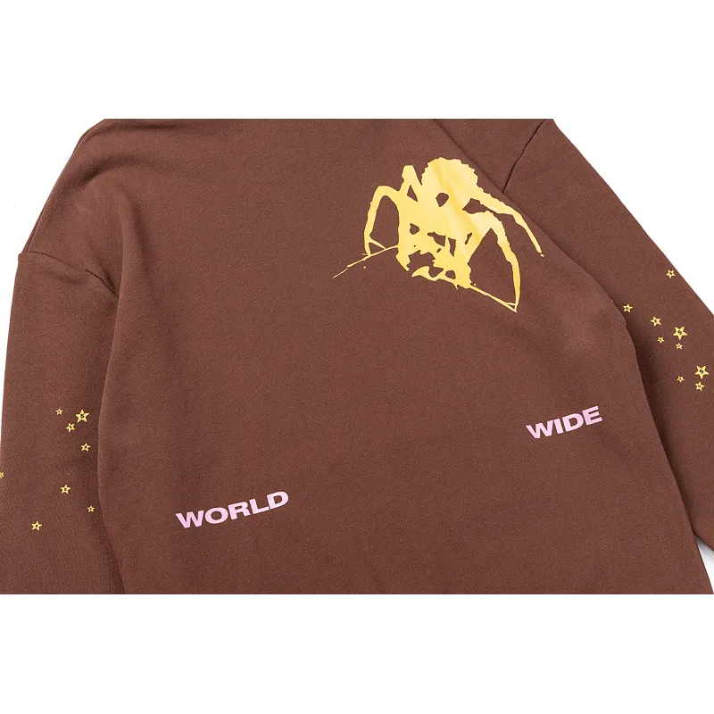 Sp5der Thug Hoodie Angel Brown