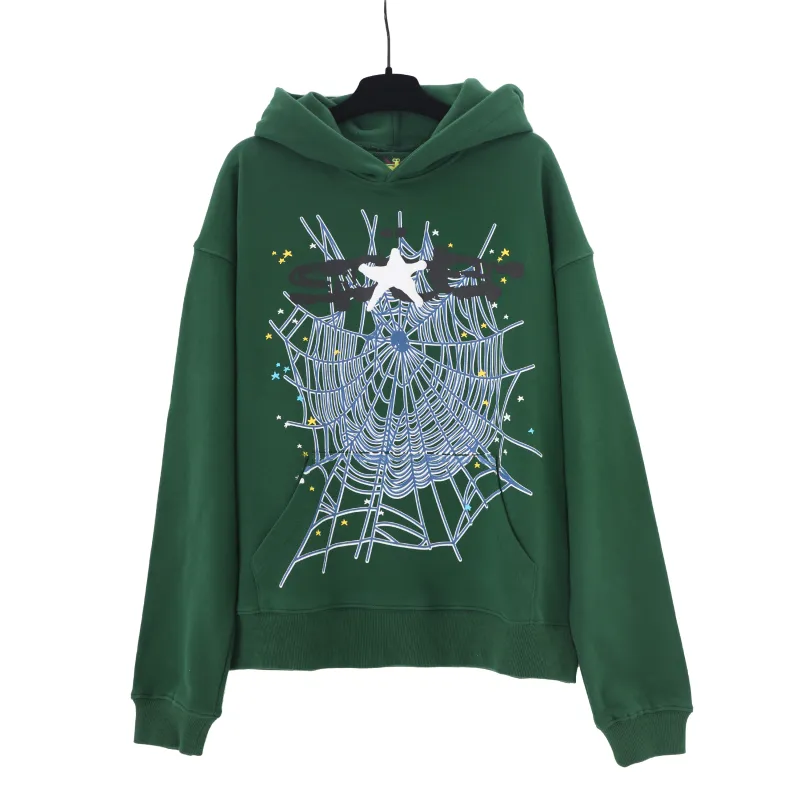 Sp5der Web Hoodie Hunter Green