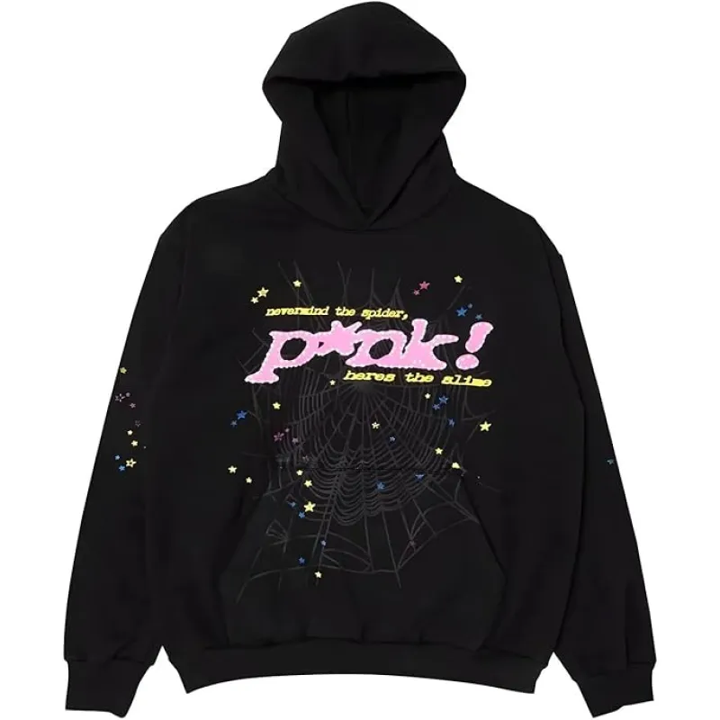 【FLASH SALE】Sp5der Young Thug Punk Hoodie Black