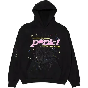 Sp5der Young Thug Punk Hoodie Black