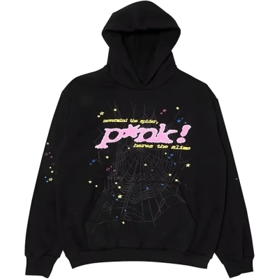Sp5der Young Thug Punk Hoodie Black 01