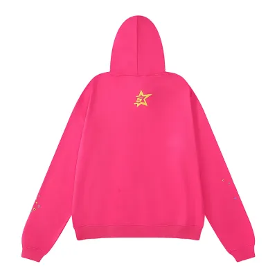 Sp5der Young Thug Punk Hoodie Pink 02