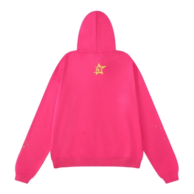 Sp5der Young Thug Punk Hoodie Pink 02