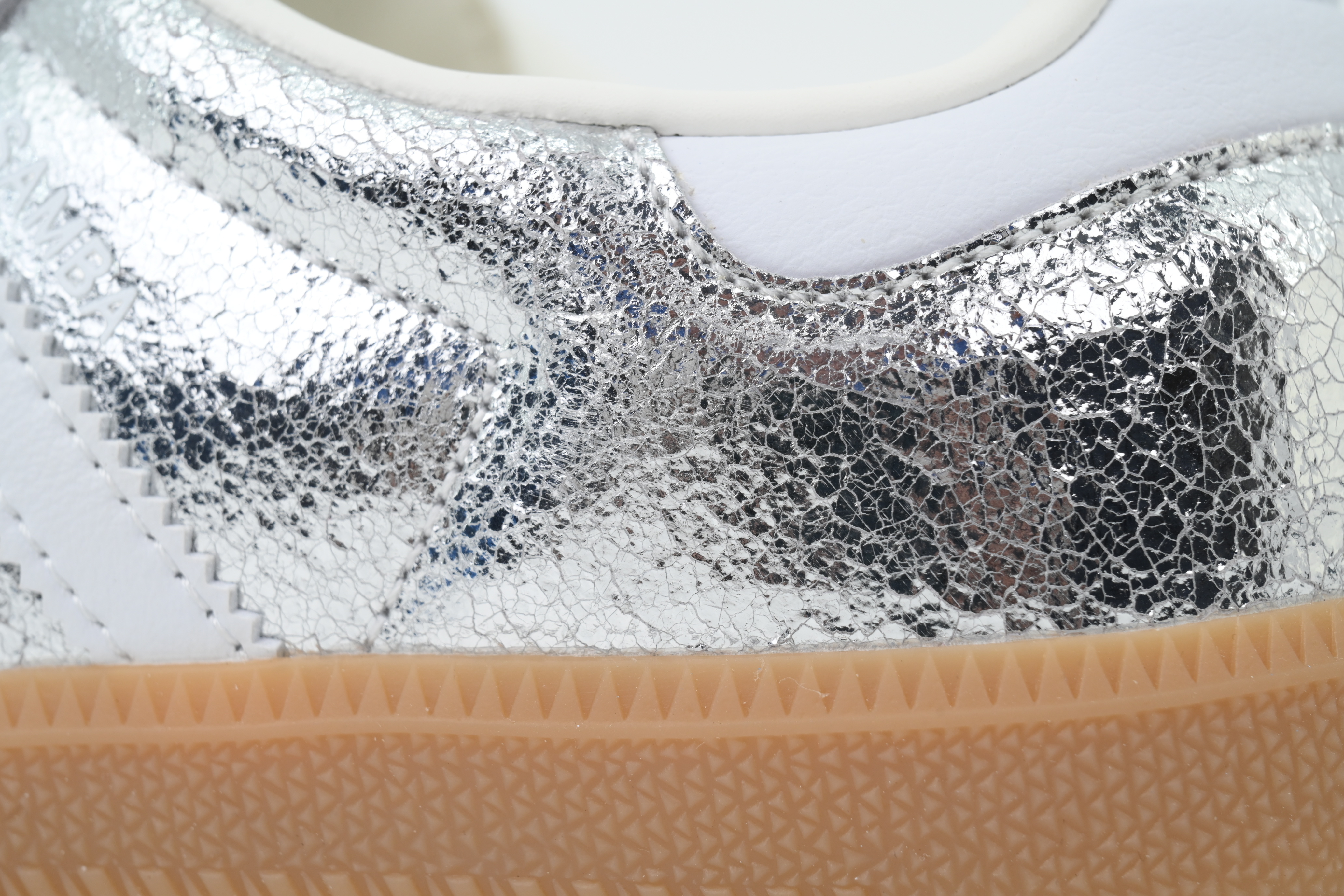 Adidas Samba OG Cracked Metallic Pack - Silver JR0035 
