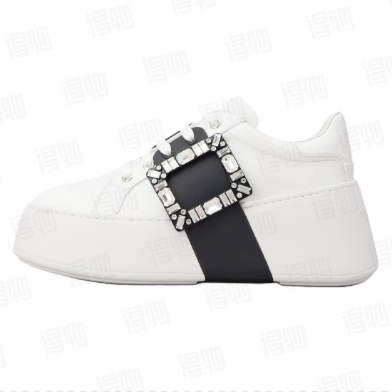 Roger Vivier White And Black Buttons