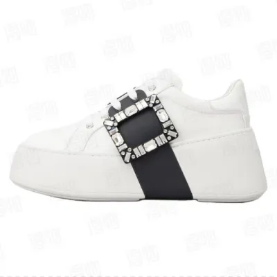 Roger Vivier White And Black Buttons 01