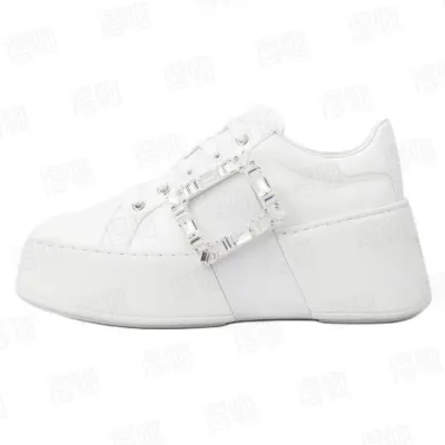 Roger Vivier White Silver Buckle 01