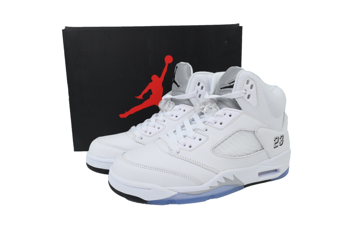 Air Jordan 5 Retro White Metallic 2025 HQ7978-103