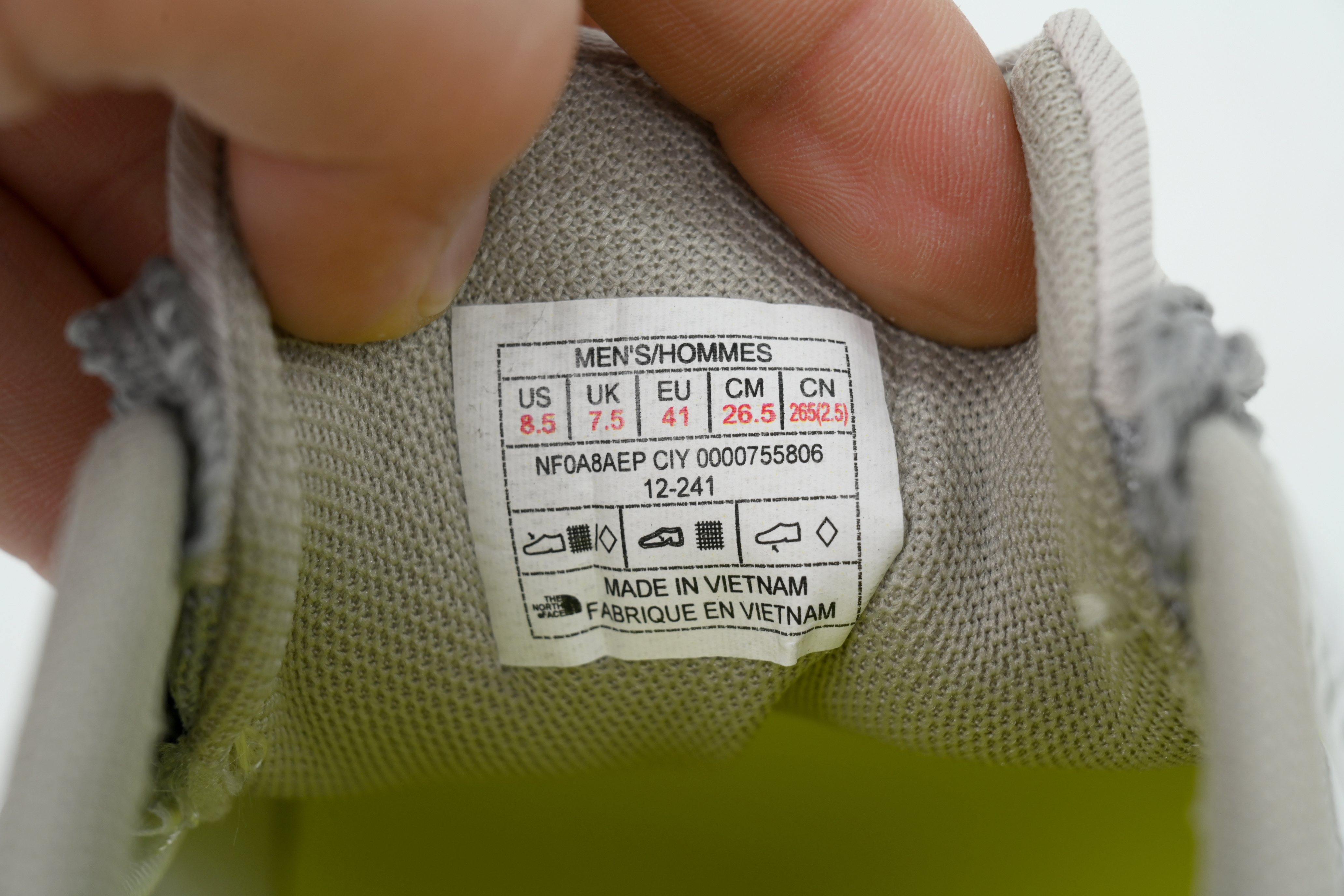 THE NORTH FACE Vectiv Enduris 4 Gray Yellow NF0A8AEP-CIY